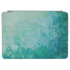 Paper With Blue, Green, And Black Paint Abstract