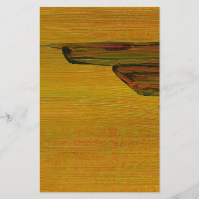Paper with Yellow Abstract Design (Front)