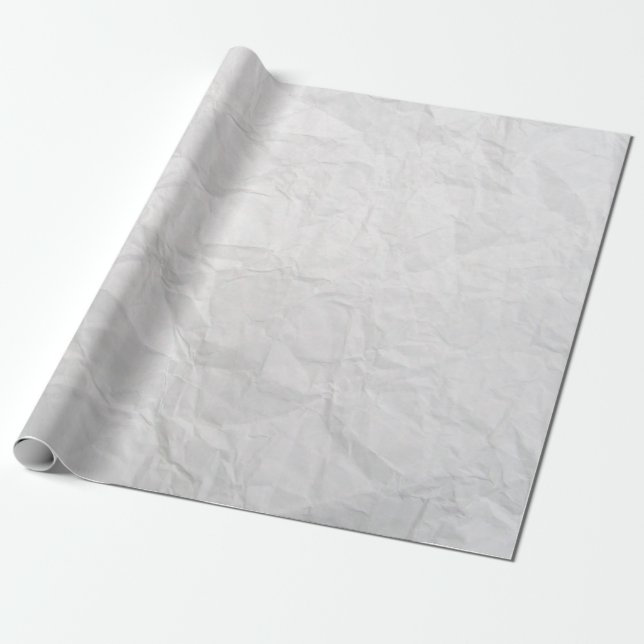 Paper wrinkled white cute texture (Unrolled)