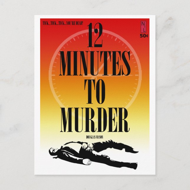 Paperback Postcard: 12 Minutes To Murder Postcard (Front)