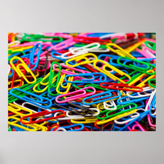 Paperclip bracket office poster (Front)