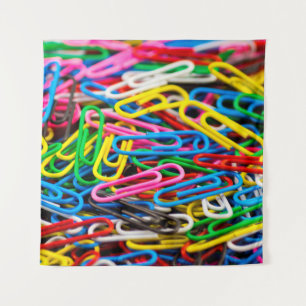 Paperclip bracket office tapestry