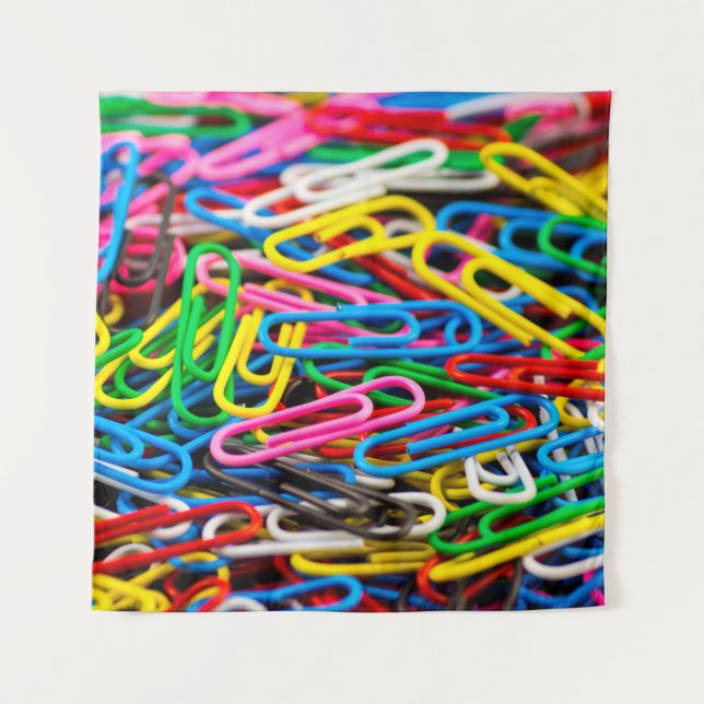 Paperclip bracket office tapestry (Front)