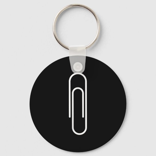 Paperclip, Funny, Jokes, Sarcastic  Keychain (Front)