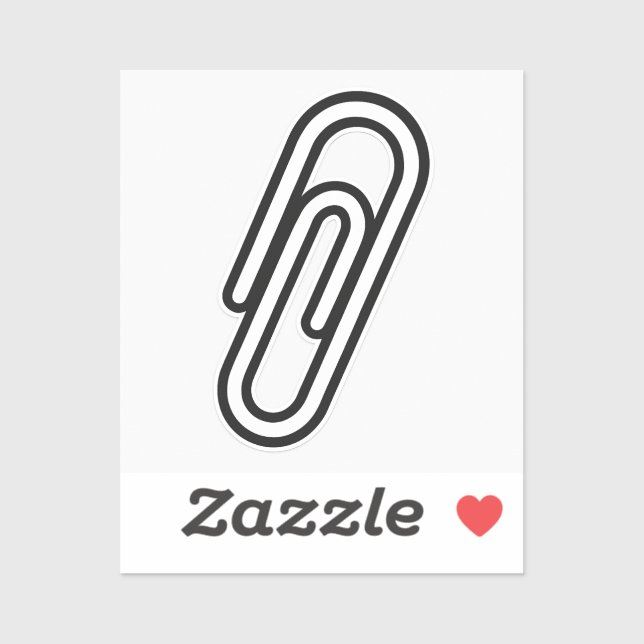 Paperclip Sticker – Symbol of Solidarity (Sheet)