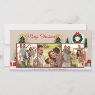 Papercraft Papier Quitter Carte de Noël Photo