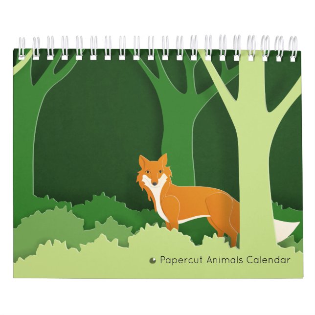 Papercut Animal Calendar (Cover)