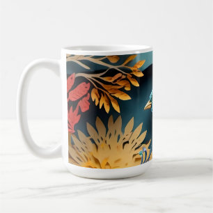 Papercut Fantasy Birds Coffee Mug