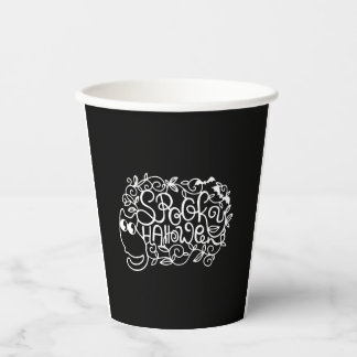 Papercut Halloween Spooky Halloween Paper Cups