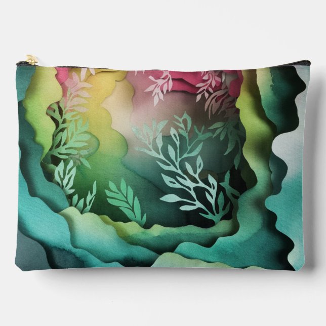 Papercut Passageway Accessory Pouch Handbag (Front)