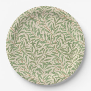 Paperplates with beautiful leaves antique  paper plate
