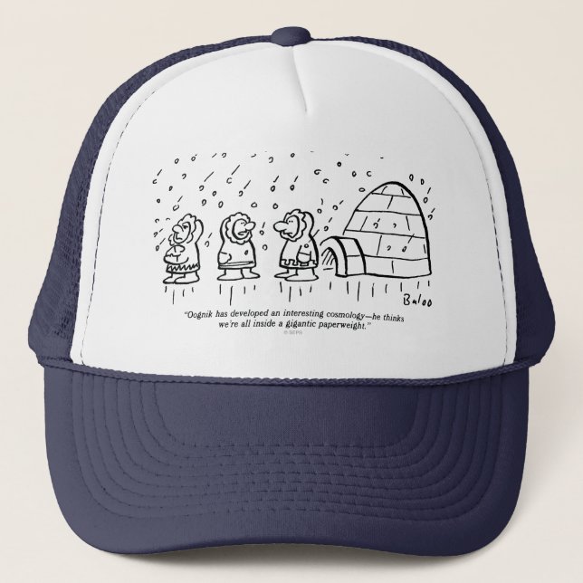 Paperweight Trucker Hat (Front)