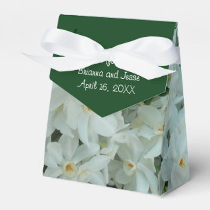Paperwhite Narcissus Delicate White Flowers Favor Box