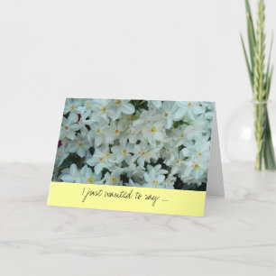 Paperwhite Narcissus Thank You Card