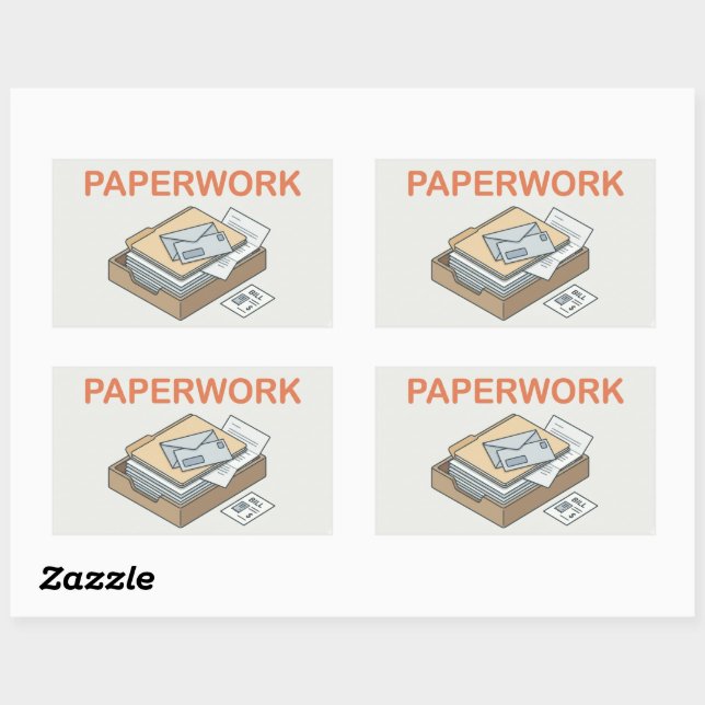 Paperwork ADHD Doom Pile Organizer Sticker (Sheet)