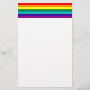 Papeterie 7 bandes Arc-en-ciel Gay pride Drapeau