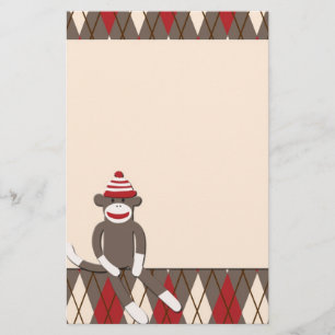 Papeterie à motifs de losanges de singe de