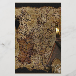 Papeterie Accessoires de voyage temps Steampunk, carte, bous