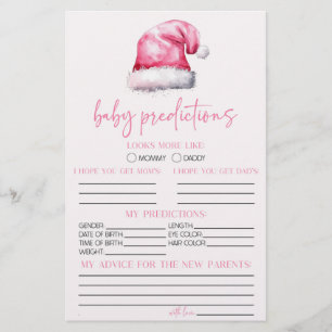 Papeterie Activité de prédictions de Baby showers de Père No