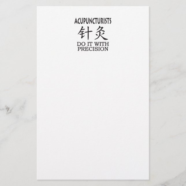 Papeterie Acupuncture humour (Devant)