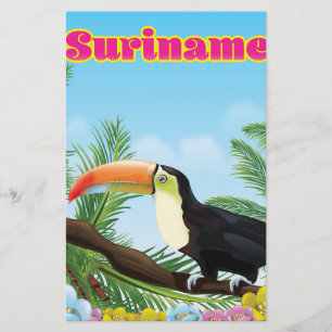 Papeterie Affiche de voyage au Suriname paradis sud-américai