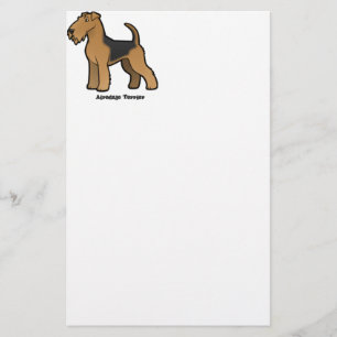 Papeterie airedale terrier