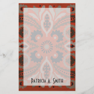 Papeterie Ajouter votre nom  Cinnabar Suzani II