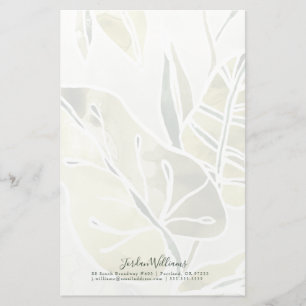 Papeterie Ajouter votre nom Feuilles Batik