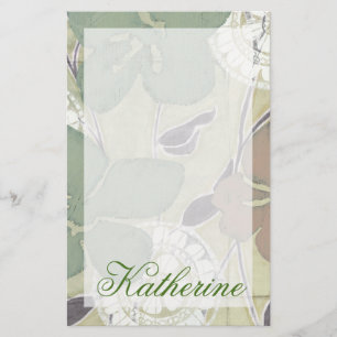 Papeterie Ajouter votre nom  Serene Pastels II