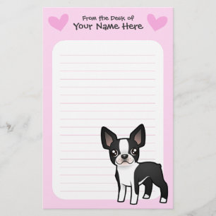 Papeterie Amour de Boston Terrier