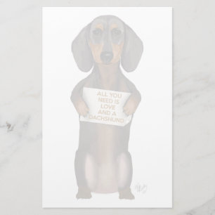 Papeterie Amour et Dachshund