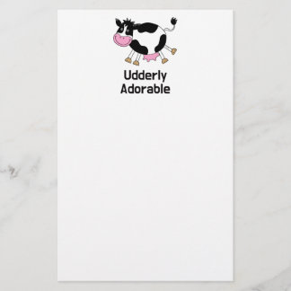 Papeterie Amusant Cute Cow Pun Design de dessin