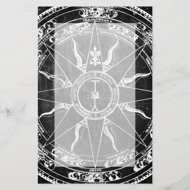 Papeterie Ancien Rose Compass (Devant)