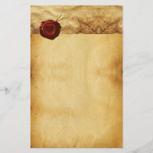Papeterie ANGEL HEART RED WAX SEAL PARCHMENT Saint Valentin