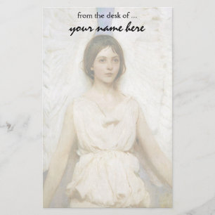 Papeterie Angel par Abbott Thayer, Art Victorien Vintage
