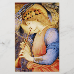 Papeterie "Angel Playing a Flageolet" par Edward Burne Jones