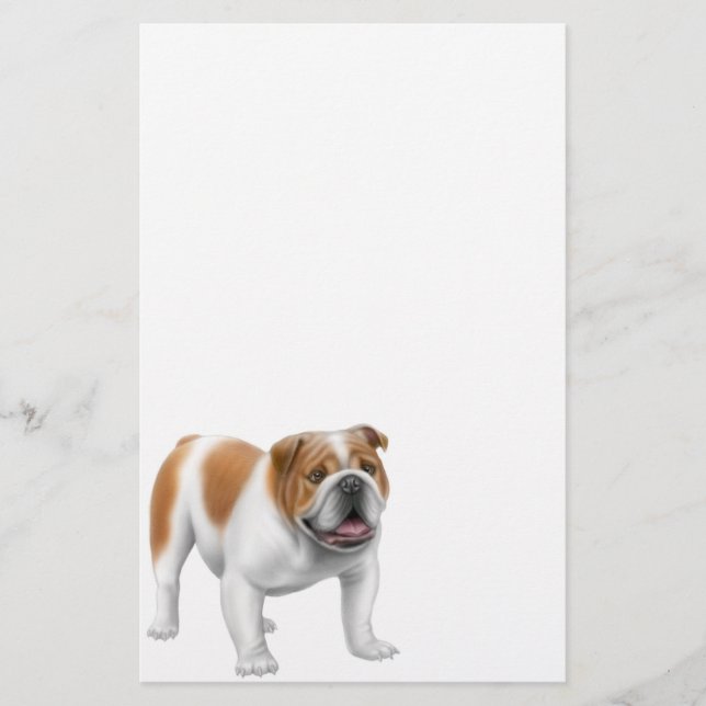Papeterie anglaise de bouledogue (Devant)