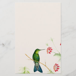 Papeterie Animaux floraux de faune de fleurs d'oiseaux de