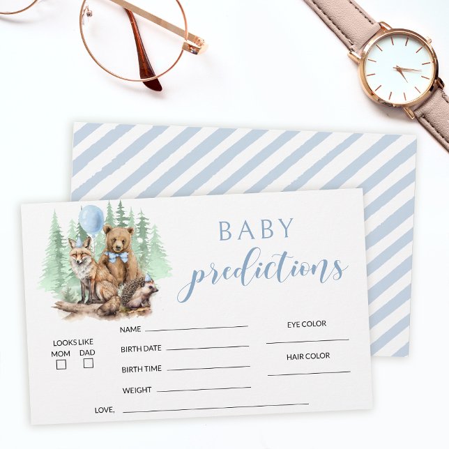 Papeterie Animaux forestiers des forêts baby showers prédict (Créateur téléchargé)
