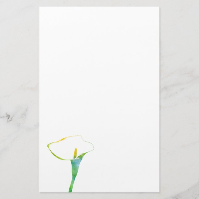 Papeterie Aquarelle Calla (Devant)