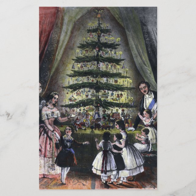 Papeterie Arbre de Noël de la reine Victoria (Devant)