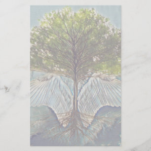 Papeterie Arbre de vie avec les ailes d'Ange