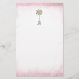 Papeterie Arbre rose