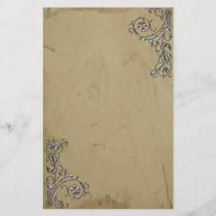 Papeterie Argent Vintage déprimé