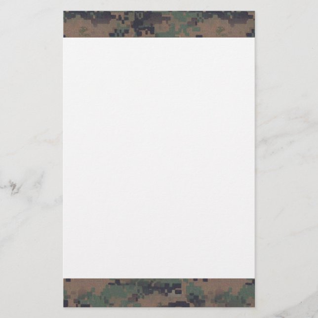 Papeterie Arrière - plan de bois numérique militaire (Devant)
