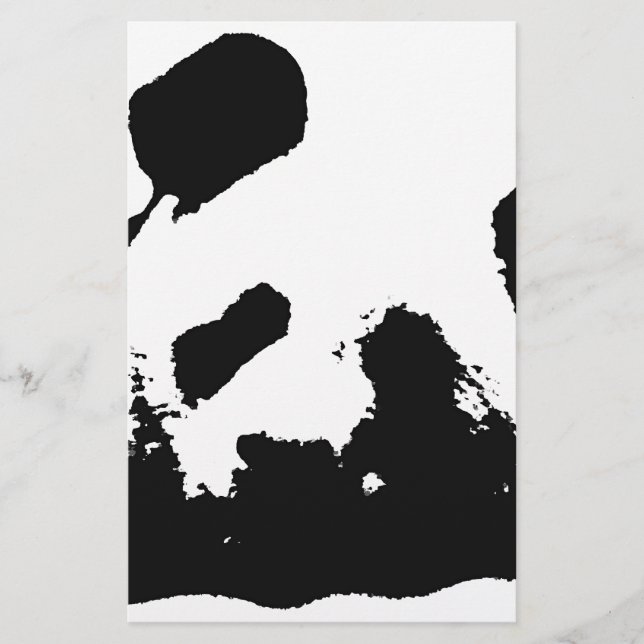Papeterie Art Pop Panda Noir Blanc (Devant)