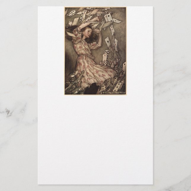 Papeterie Arthur Rackham Alice au pays des merveilles (Devant)