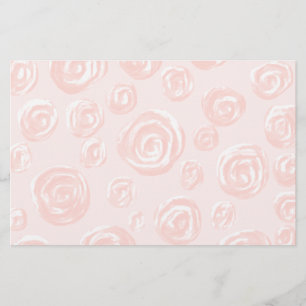 Papeterie Assez doucement modèle de rose de rose
