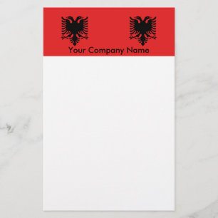 Papeterie avec Drapeau d'Albanie