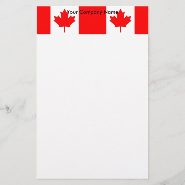 Papeterie avec Drapeau du Canada (Devant)